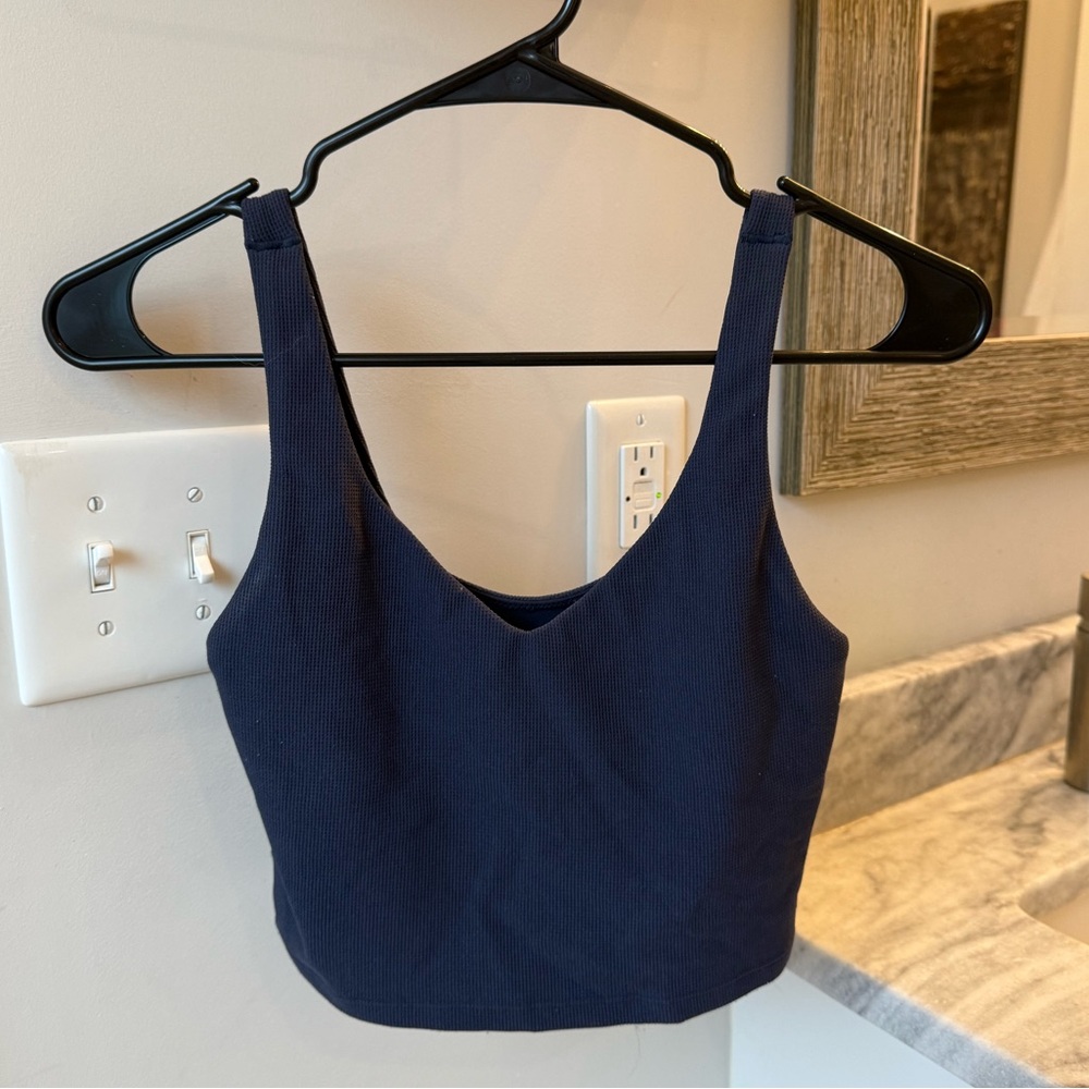 Navy Blue Aerie crop top